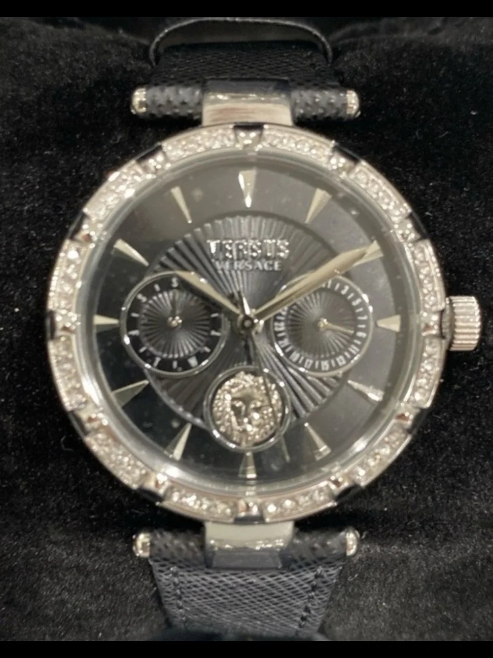 Versus Versace Sertie Crystal Multifunction Watch NWT